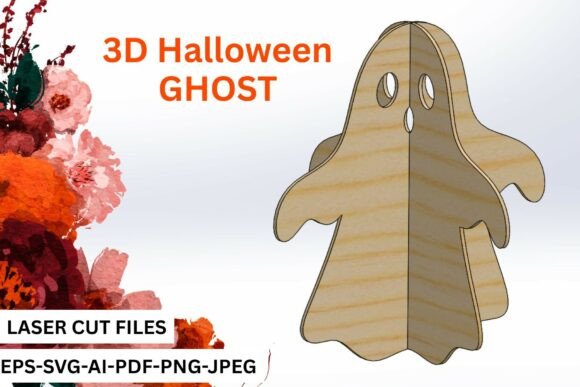 3D Halloween Ghost SVG: Laser Cut File Review