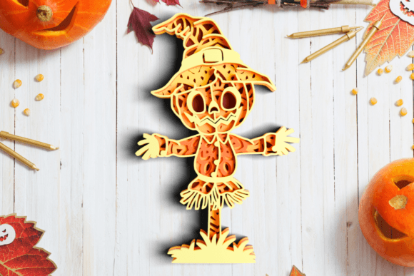 3D Layered Halloween SVG for Laser Cutting