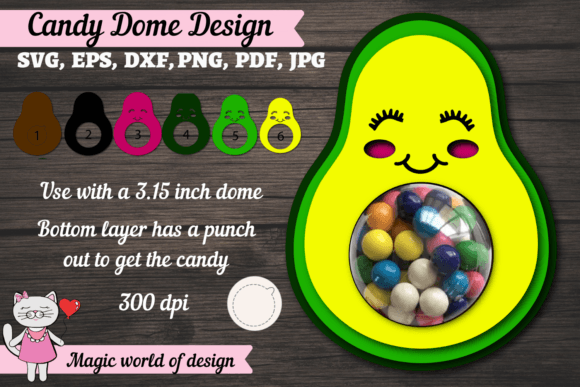 3D SVG Shapes: Reviewing Avocado Candy Dome