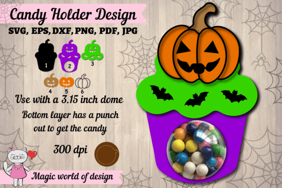 3D SVG Shapes: Spooky Pumpkin Cupcake Review