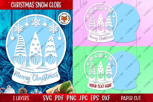 Christmas Gnomes Snow Globe 3D SVG Review