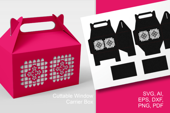 Cinco De Mayo Gable Favor Box 3 Template: 3D SVG Shapes
