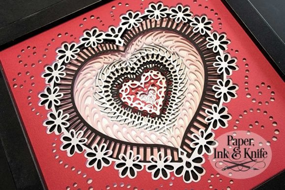 Heart and Daisies 3D SVG for Shadow Boxes Review