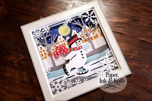Snowman Skating 3D SVG: A Christmas Branding Review