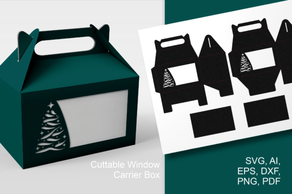 Sparkling Xmas Tree Gable Box Template: 3D SVG Review